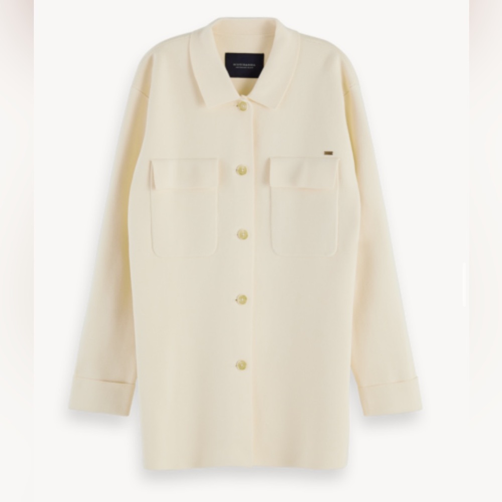 Scotch & Soda Women's Cream Shirt Jacket